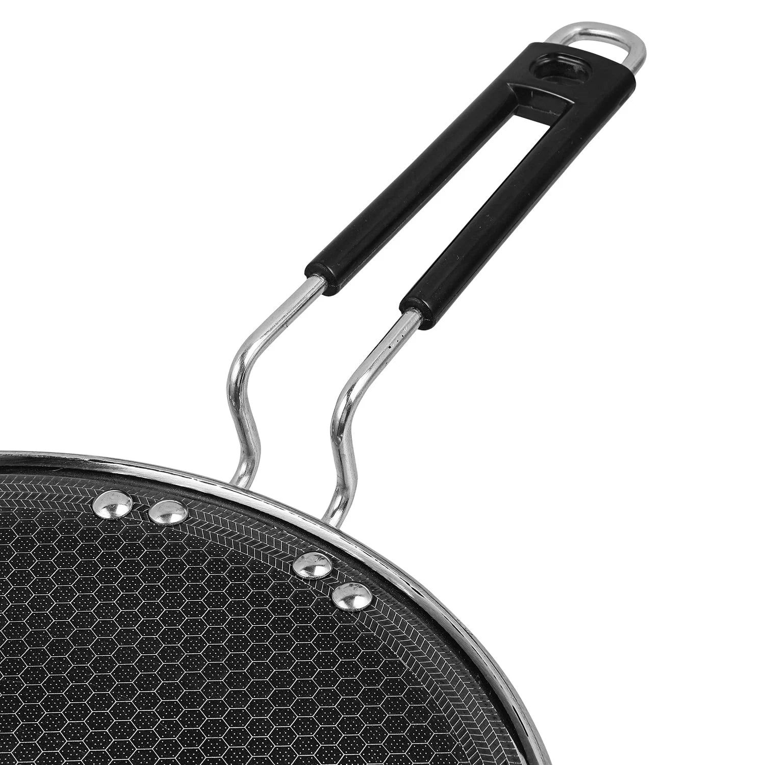 Vinod Platinum Triply Stainless Steel SAS Pro Dosa Tawa - Non-Stick Coating Induction Compatible 60-Month Warranty