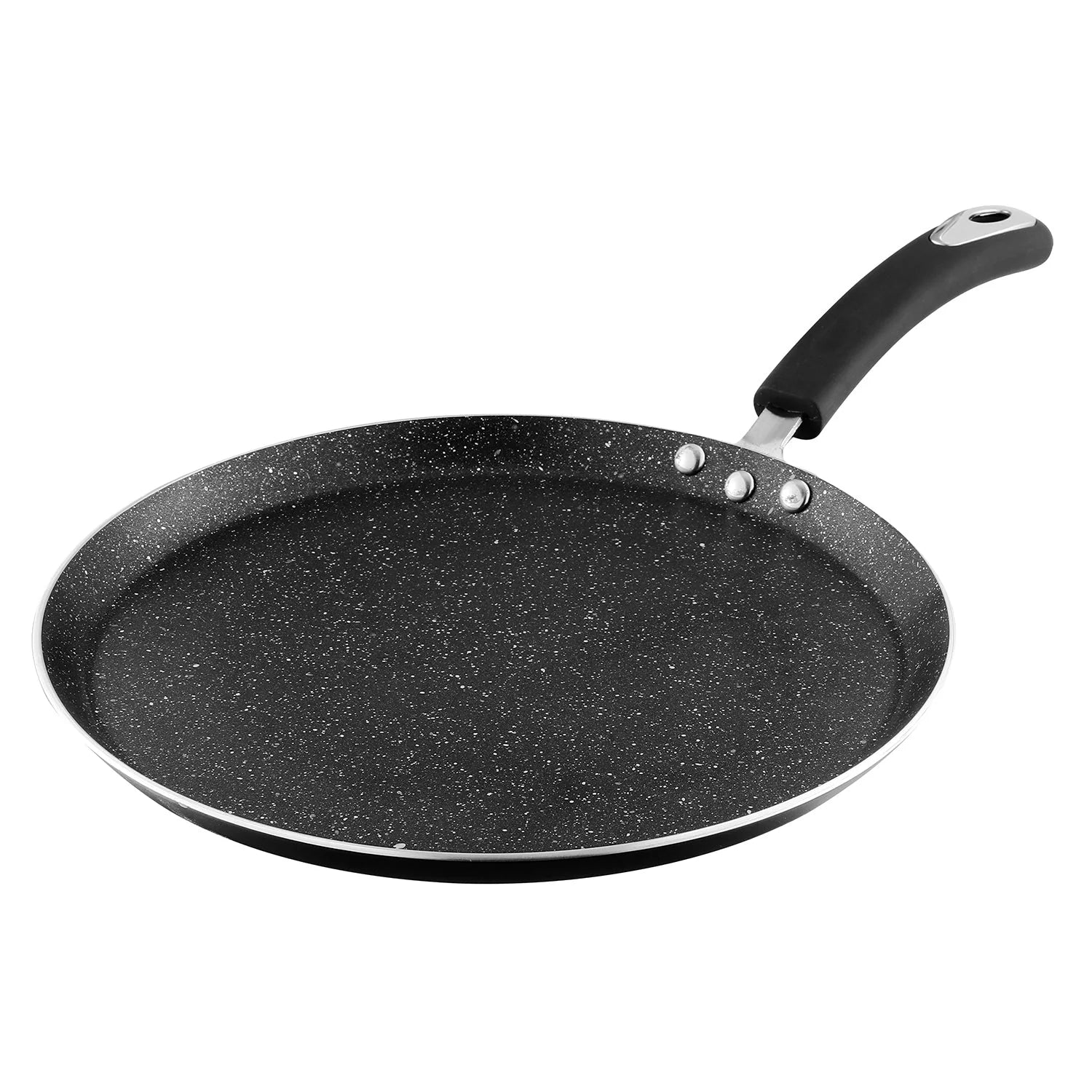 Vinod Zest 28 Non-Stick Marbilo Dosa Tawa with handle with gas stove and indiction base compatibility