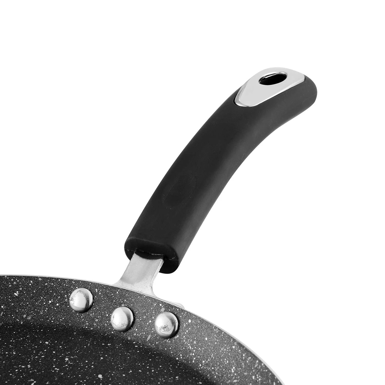 Close-up of Vinod Zest Non-Stick Marbilo Dosa Tawa with a 5-layer non-stick coating, suitable for induction and gas stoves.

Vinod Zest Non-Stick Marbilo Dosa Tawa with a 5-layer non-stick coating, suitable for induction and gas stoves.