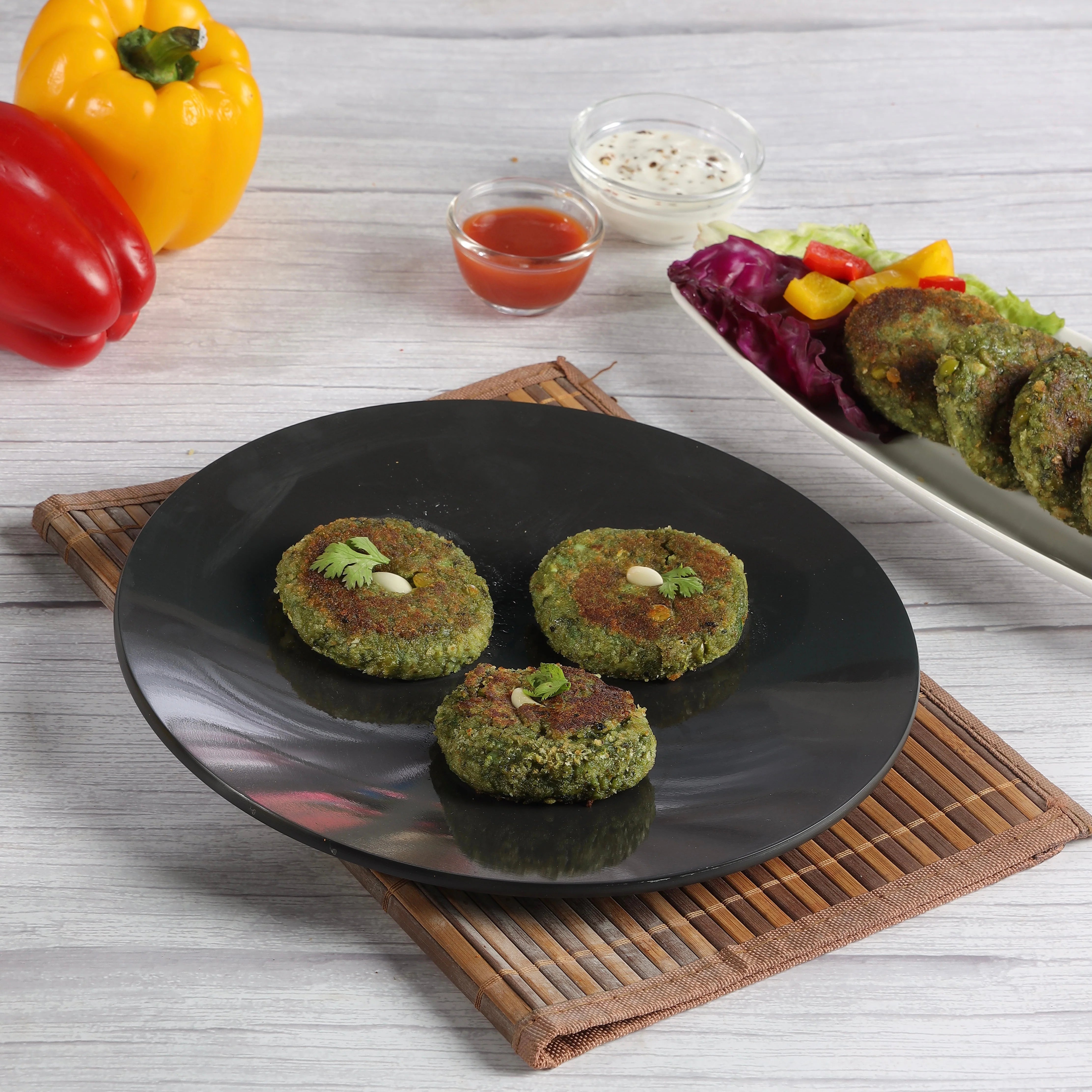 Making fresh cutlet on Vinod hard anodised tawa